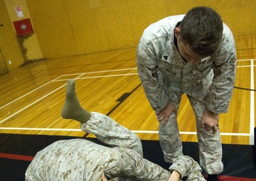 Marines Face Off During Martial Arts Training