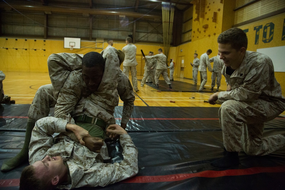 Marines Face Off During Martial Arts Training