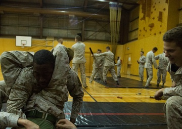 Marines Face Off During Martial Arts Training
