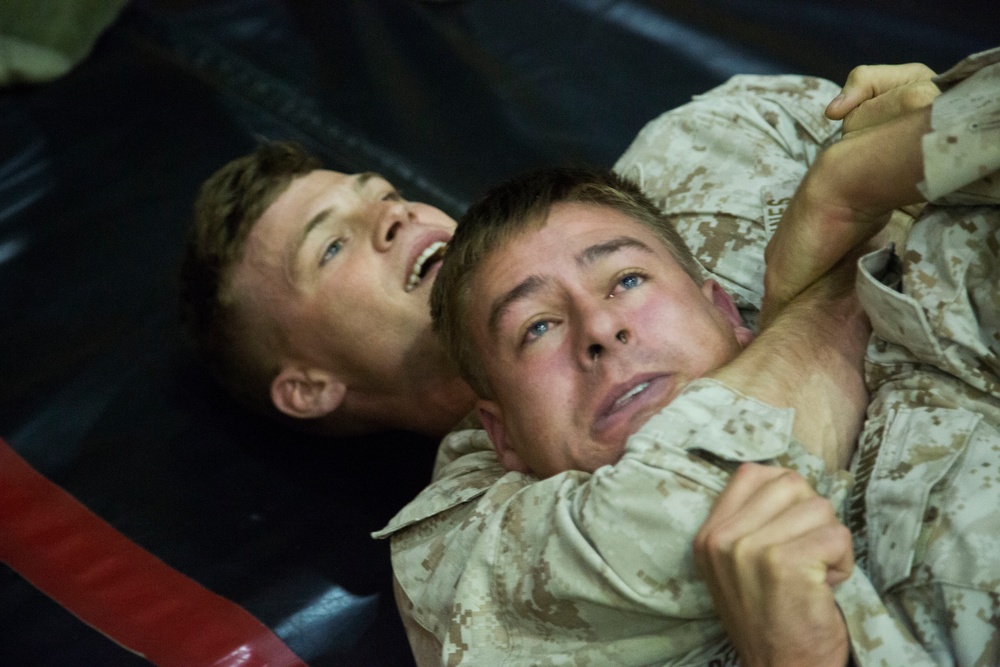 Marines Face Off During Martial Arts Training