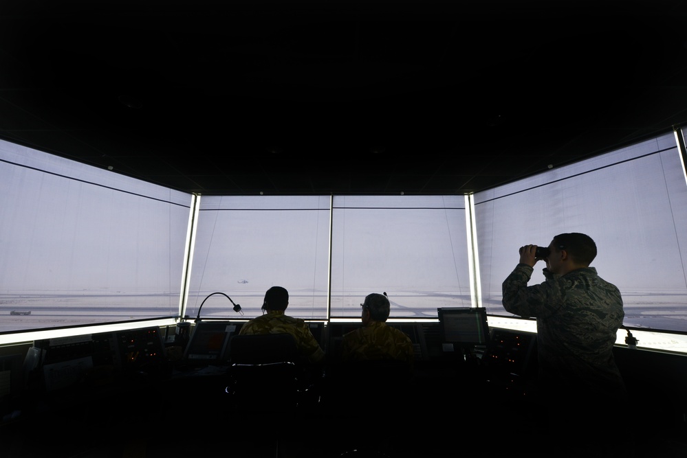 The pattern is clear for partnership: Qatari and U.S. Air Force manage coalition air traffic seamlessly