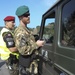 Military police from around the world hold joint traffic control point inspections
