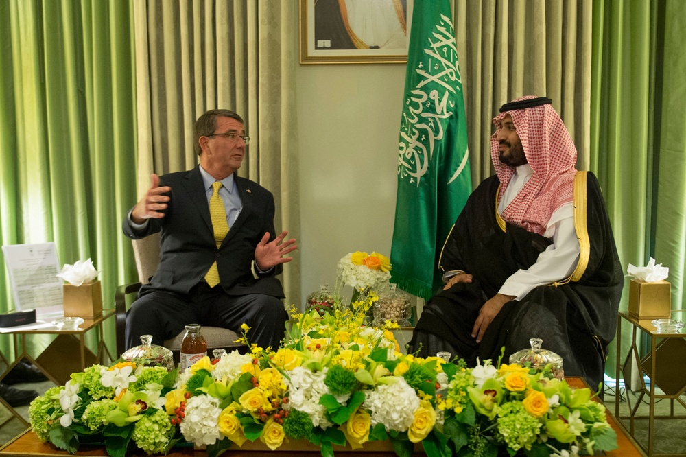 Secretary of defense meets with Saudi minister of defense