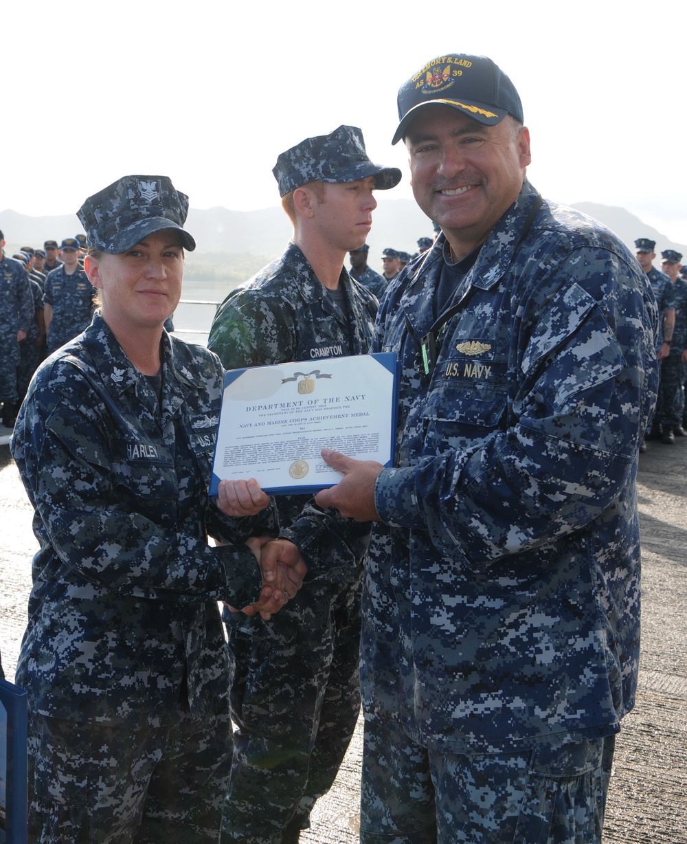 USS Emory S. Land operations