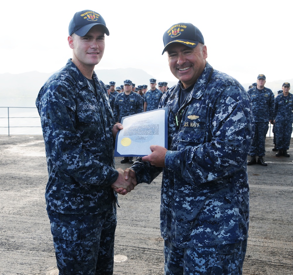 USS Emory S. Land operations