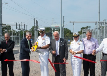 Ribbon cutting on base