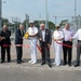Ribbon cutting on base