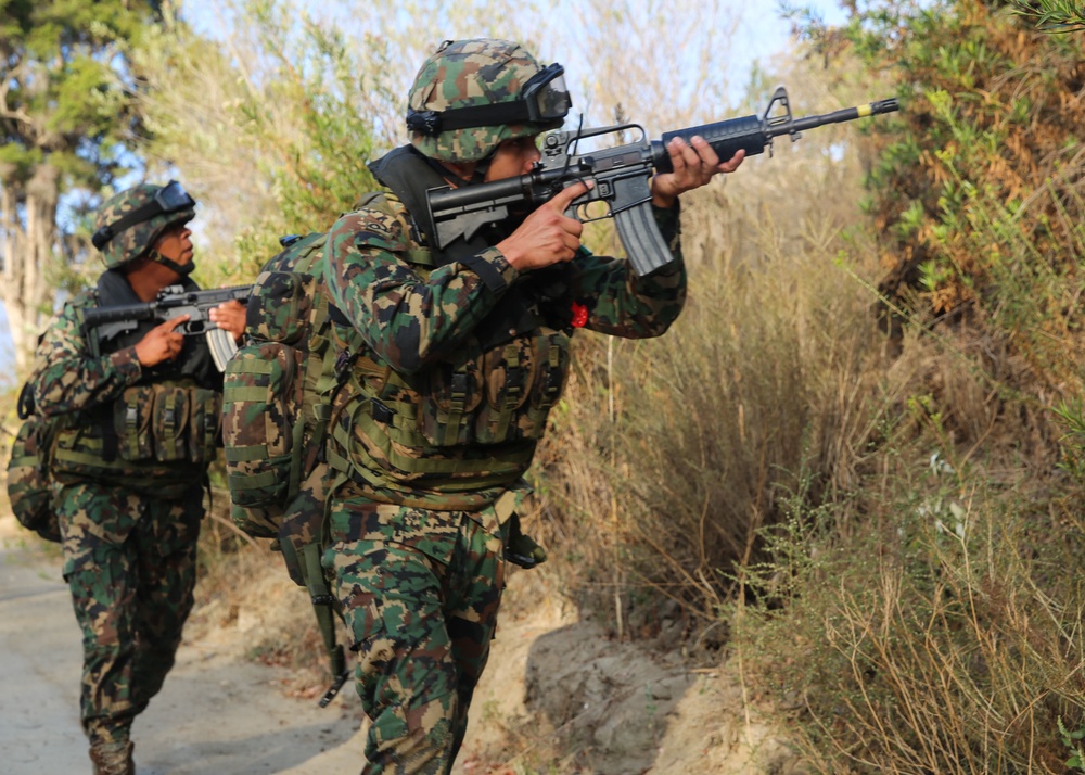 Mexican Marines blitz the beach