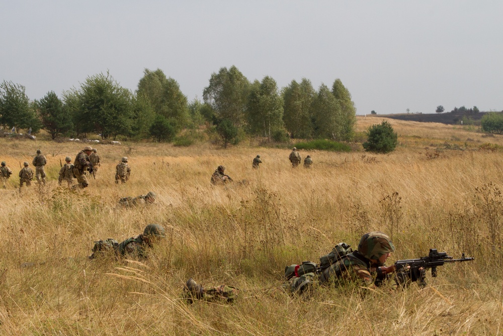 Ukrainian guardsmen conduct platoon live-fires