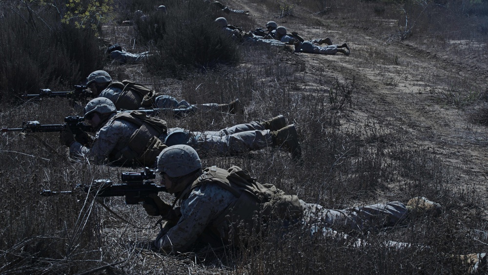 Fighting Fifth Marines blitz Camp Pendleton beach