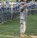 Clemson ROTC cadets salute at Retreat
