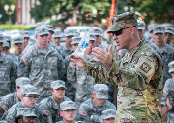 U.S. Army Cadet Command CSM addresses Clemson cadets