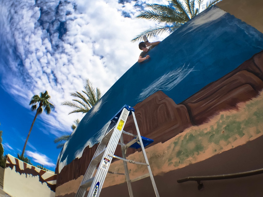 We were here: Marine Week Phoenix mural goes up in Scottsdale