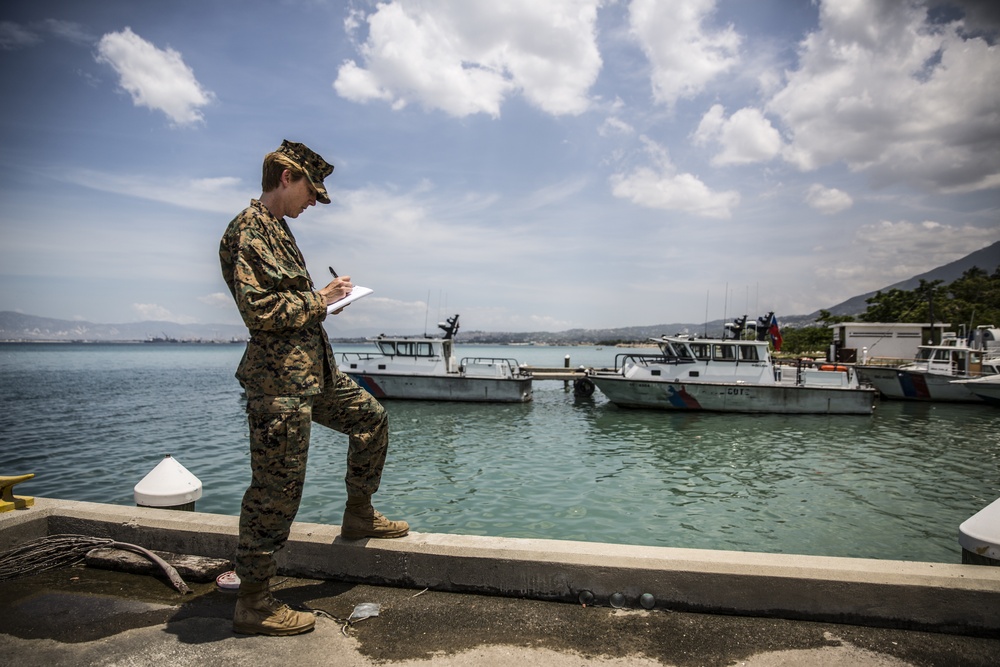 U.S. Marines conduct site visits in Haiti