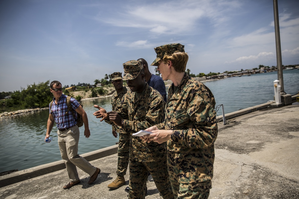 U.S. Marines conduct site visit in Haiti