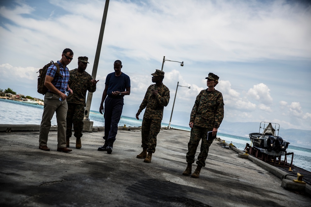 U.S. Marines conduct site visit in Haiti