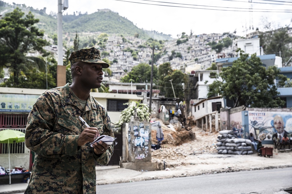 U.S. Marines conduct site visit in Haiti