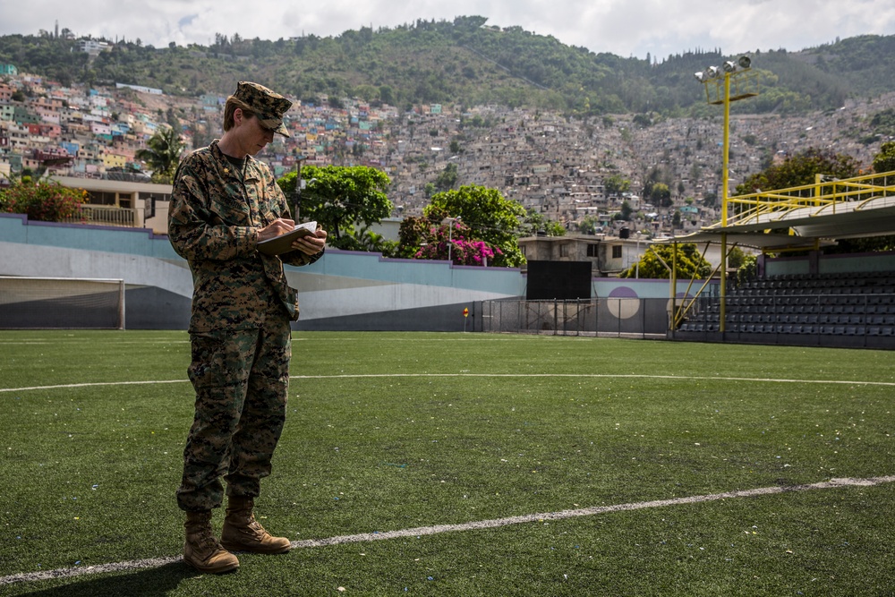 U.S. Marines conduct site visit in Haiti