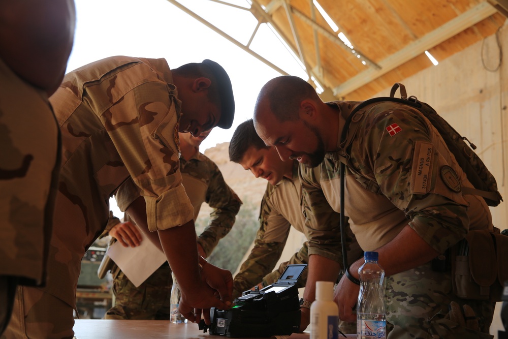 Task Force Al Asad processes Biometric Data with 7th Iraqi Division