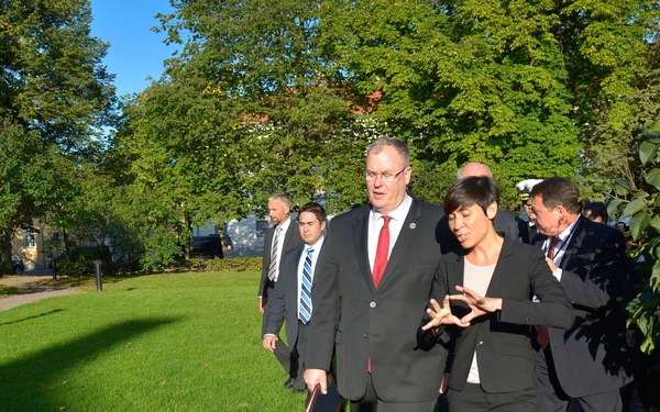 Deputy Secretary of Defense Bob Work travels to Norway