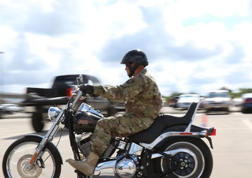Redeployed ADA Soldiers attend motorcycle refresher course