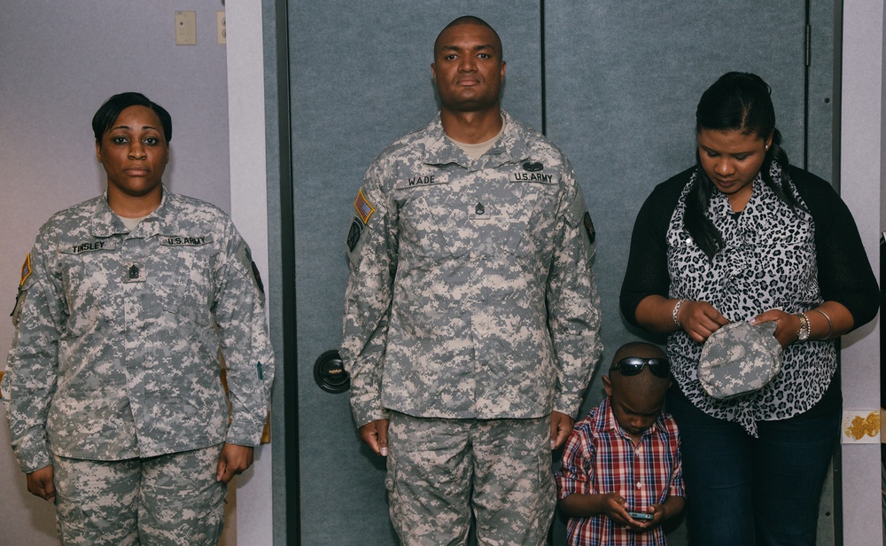 Sgt. 1st Class Teddy Wade's promotion