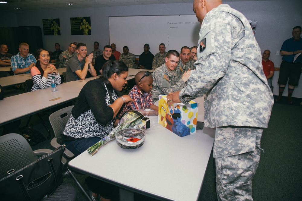 Sgt. 1st Class Teddy Wade's promotion