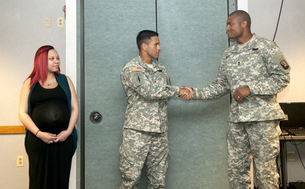 55th Signal Company (Combat Camera) promotion ceremony