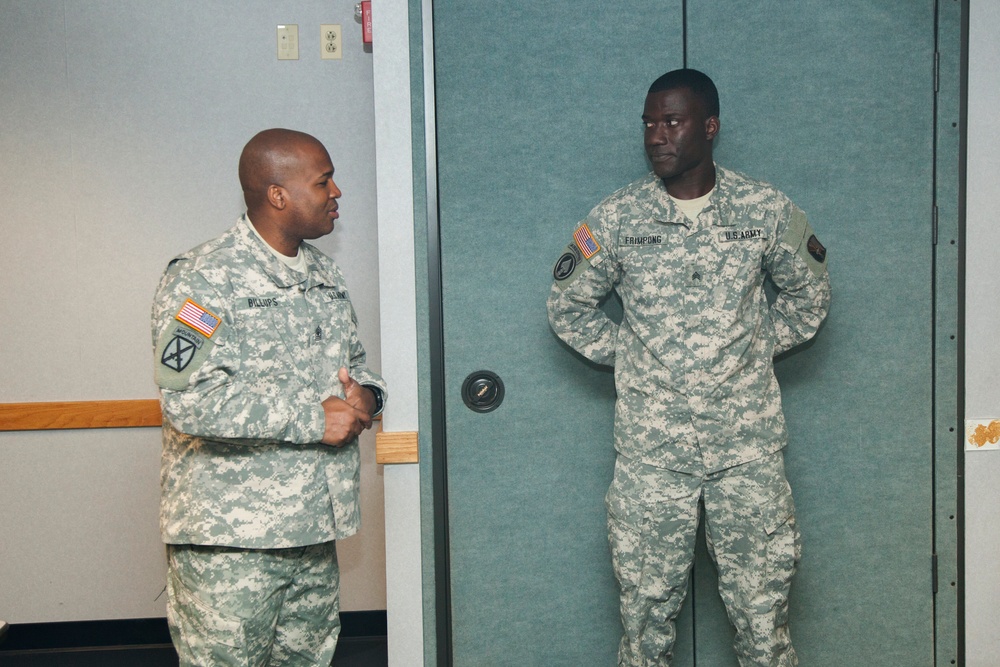 55th Signal Company (Combat Camera) promotion ceremony