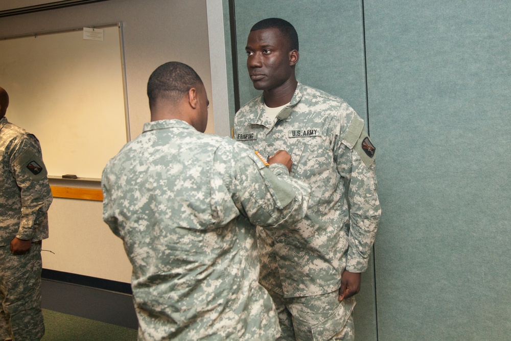 55th Signal Company (Combat Camera) promotion ceremony