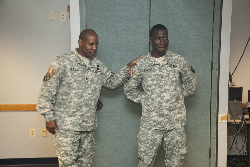 55th Signal Company (Combat Camera) promotion ceremony