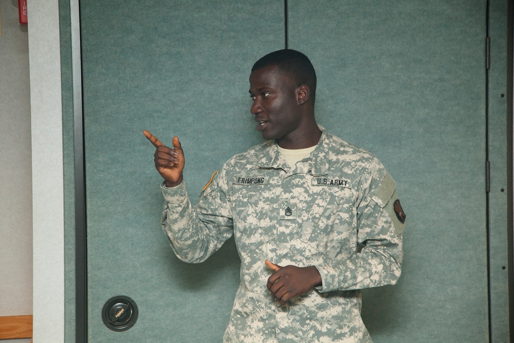 55th Signal Company (Combat Camera) promotion ceremony