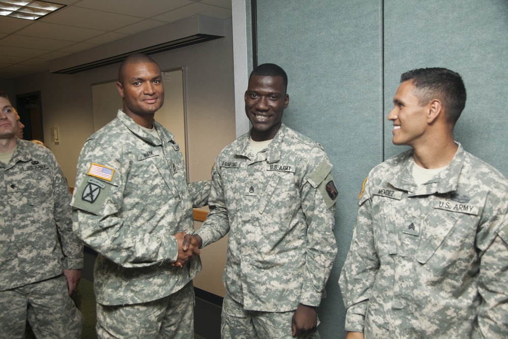 55th Signal Company (Combat Camera) promotion ceremony