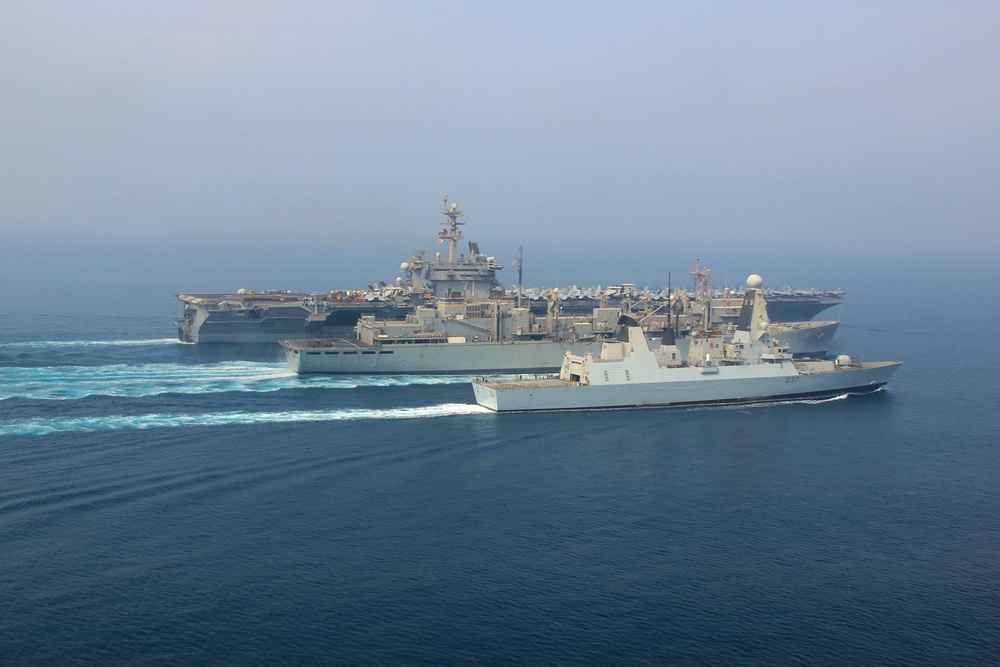 USS Theodore Roosevelt replenishment