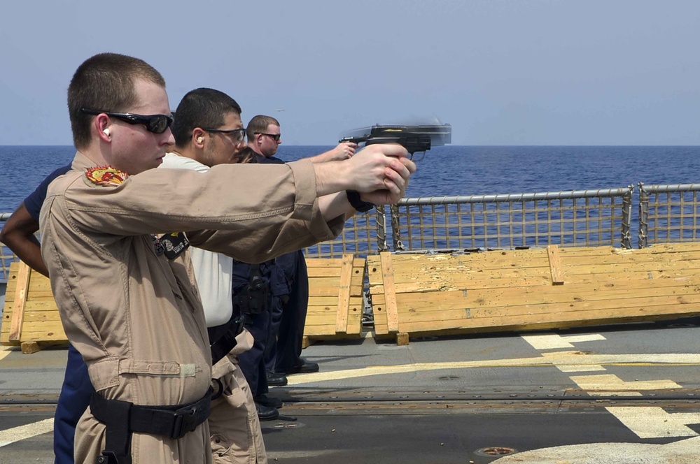 USS Forrest Sherman live-fire gun shoot