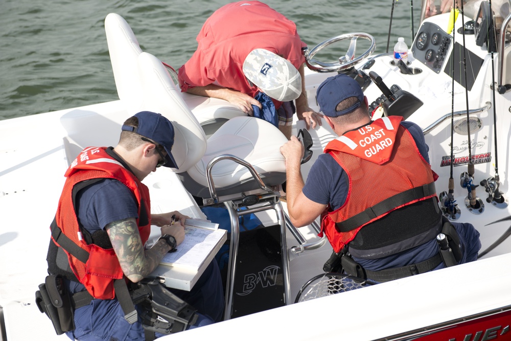 Coast Guard crew conducts safety checks Labor Day weekend