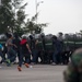 Malaysian Armed Forces demonstrate riot control techniques during NOLES