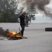 Malaysian Armed Forces demonstrate riot control techniques during NOLES