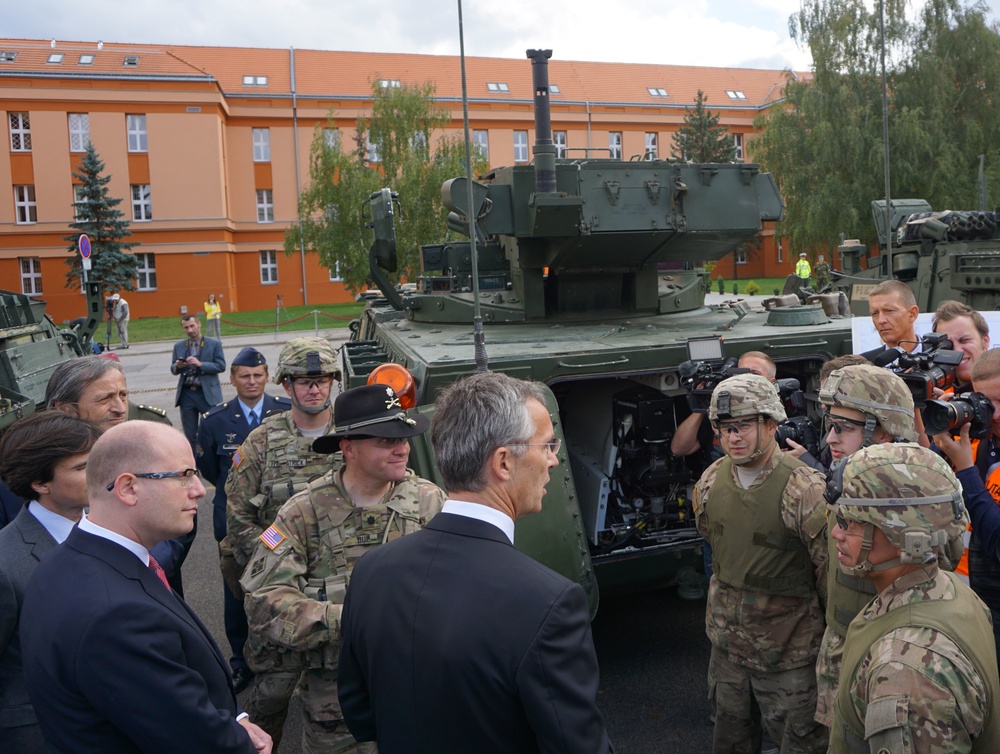 US conducts static display for NATO Secretary General on eve of Dragoon Crossing