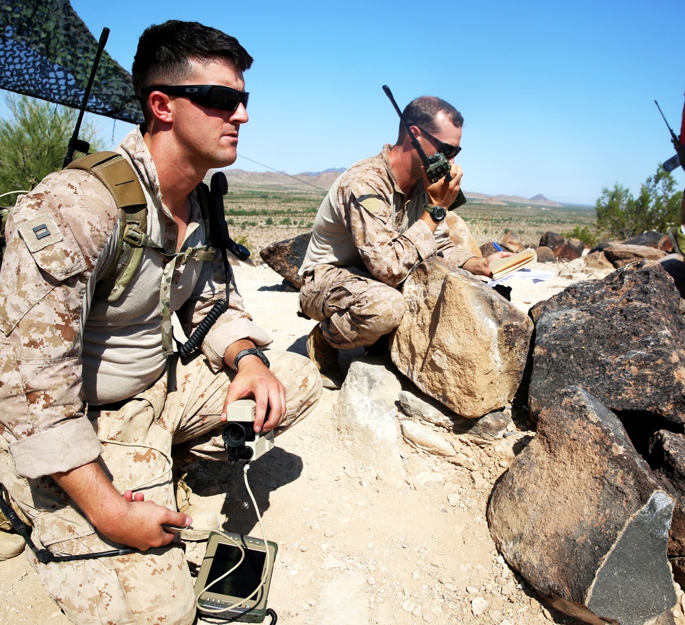 Lightning from the sky in Gila Bend: ANGLICO conducts close air support training