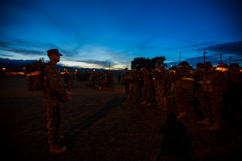 SPMAGTF-SC Completes Unit Hike on Soto Cano Air Base