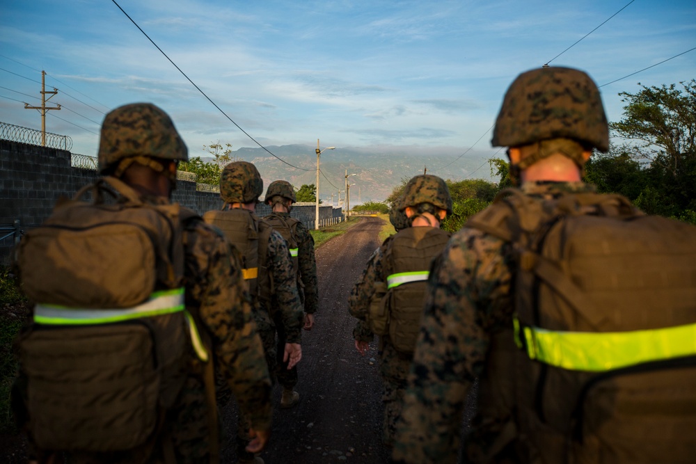 SPMAGTF-SC Completes Unit Hike on Soto Cano Air Base