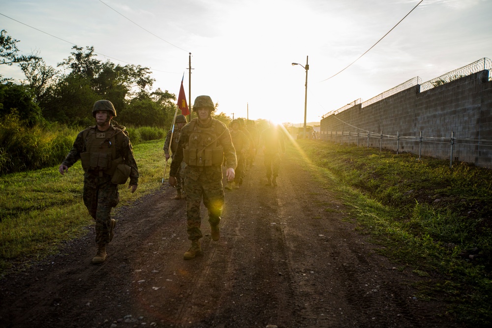 SPMAGTF-SC Completes Unit Hike on Soto Cano Air Base