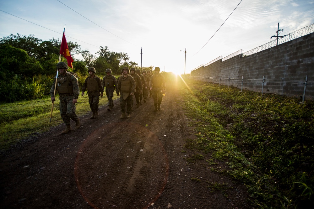 SPMAGTF-SC Completes Unit Hike on Soto Cano Air Base