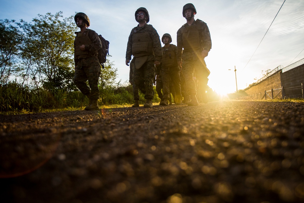 SPMAGTF-SC Completes Unit Hike on Soto Cano Air Base