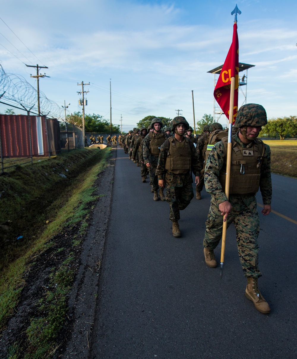 SPMAGTF-SC Completes Unit Hike on Soto Cano Air Base
