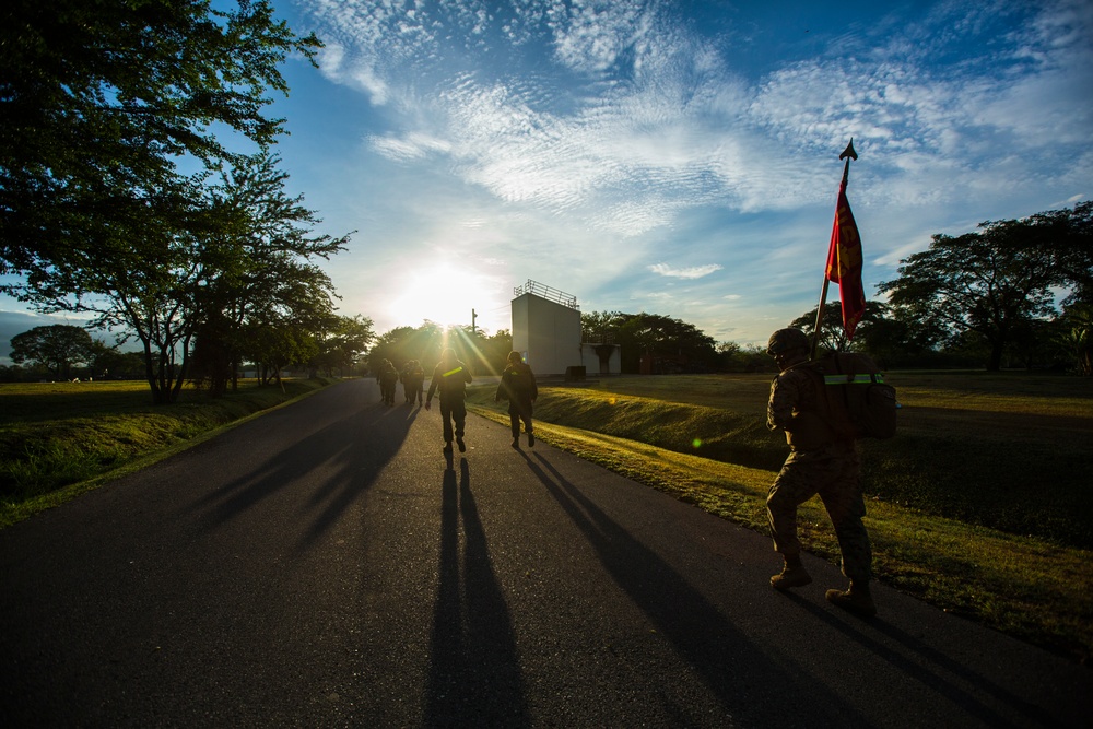 SPMAGTF-SC Completes Unit Hike on Soto Cano Air Base