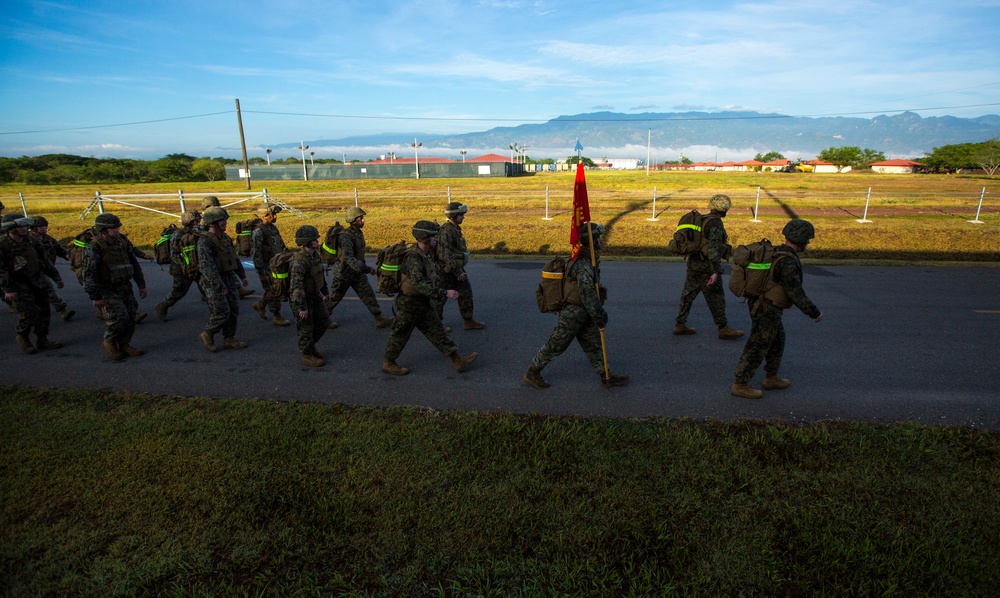 SPMAGTF-SC Completes Unit Hike on Soto Cano Air Base