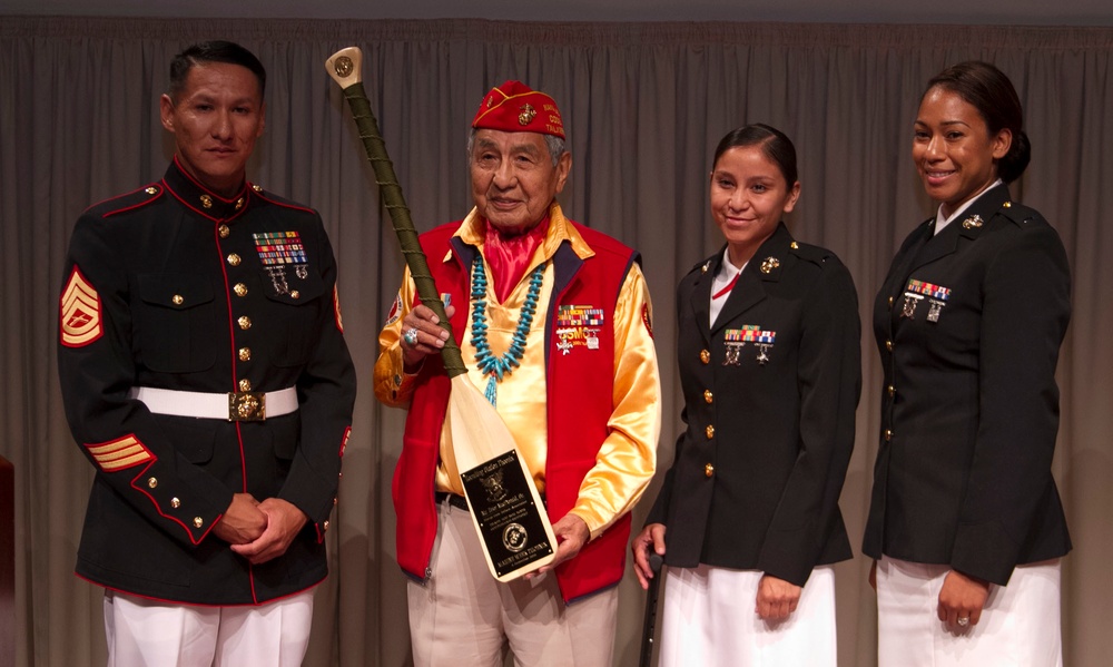 Marines Present Navajo Code Talker Award