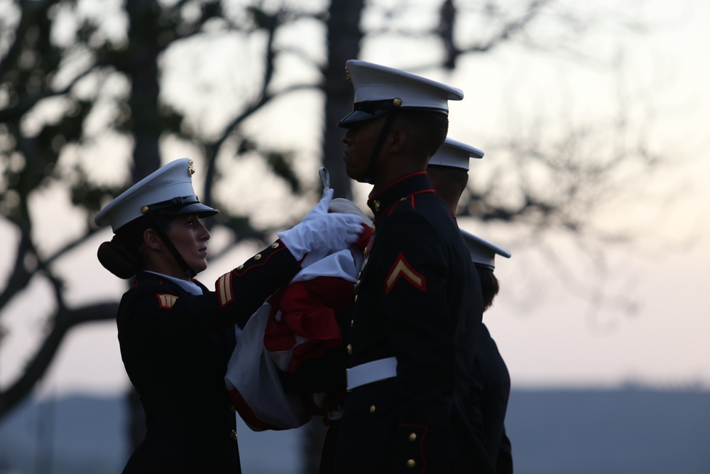 Evening Colors Ceremony